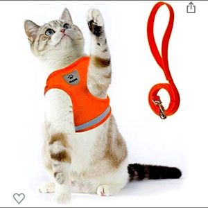 Kitten/cat harness 11-13 inch chest with leash